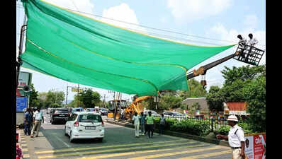 Vijayawada motorists face heat stress at traffic junctions due to missing shade nets