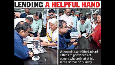 Gadkari’s ‘Janta Darbar’ brings on-spot solutions