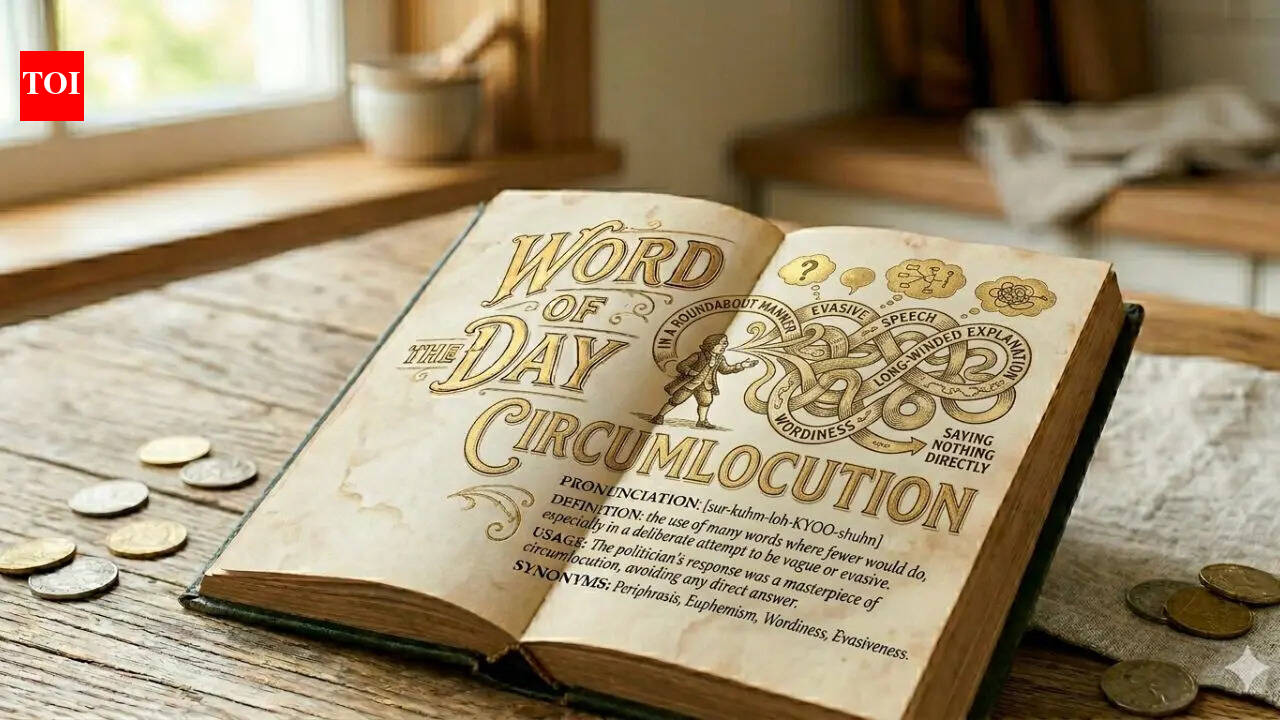 Word of the day: Circumlocution | – The Times of India Word of the day: Circumlocution | – The Times of India