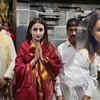 Trisha Krishnan’s Tirupati Temple Visit and Vijay’s Residence Appearance Fuel Speculation on Tamil Nadu Election Day