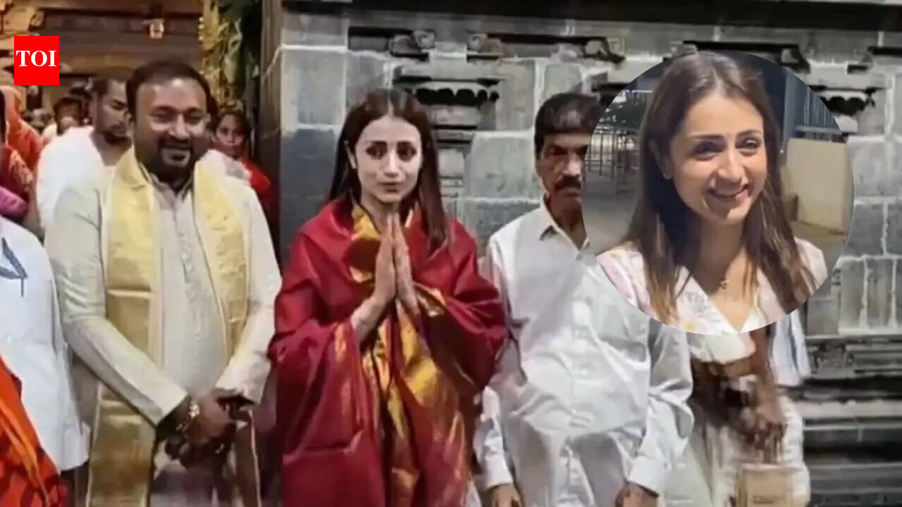 Trisha Krishnan visits Tirupati temple on her birthday; 'Karuppu' actress’ simple look and fans reaction ate unmissable