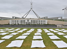 66 body bags on Australian Parliament lawn: Here&rsquo;s the stark message behind this