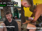 Foreigner falls and hurts leg in India, what locals did next is winning the internet