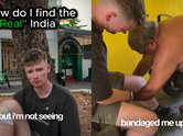 Foreigner falls and hurts leg in India, what locals did next is winning the internet
