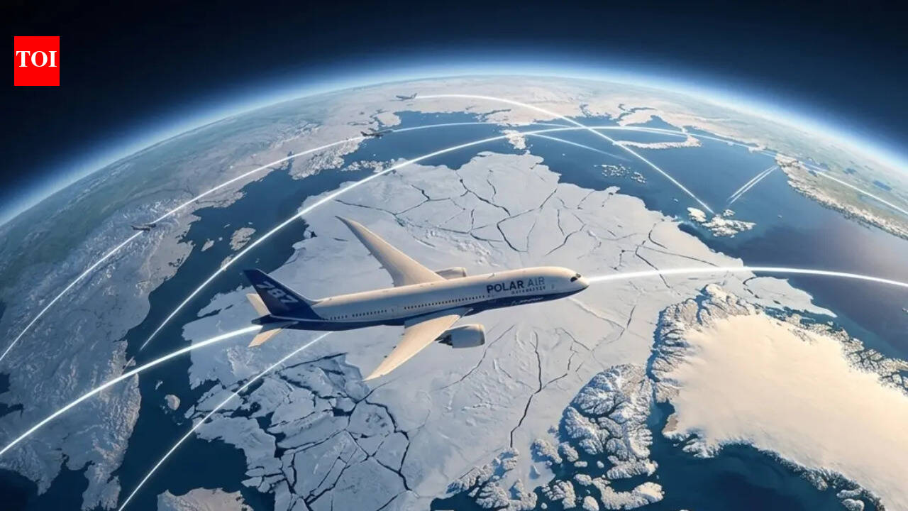 Why do you see flights over the Arctic but almost never over Antarctica?