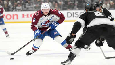 Colorado Avalanche defenseman Cale Makar suffers injury scare after Marcus Foligno hit during NHL Game 1 against Minnesota Wild playoffs