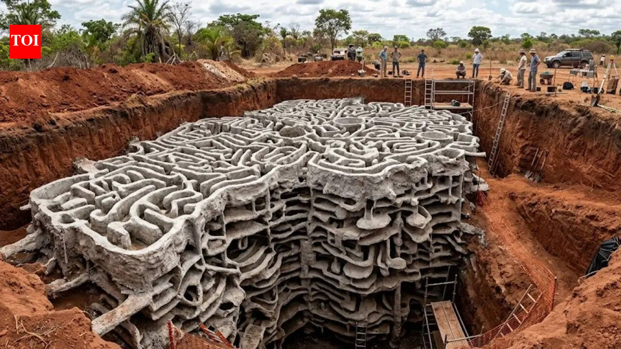 Hidden underground ‘city’ built by ants discovered in Brazil after shocking concrete test