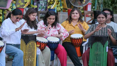 DRUM CIRCLES BIND PUNEKARS IN A RHYTHM
