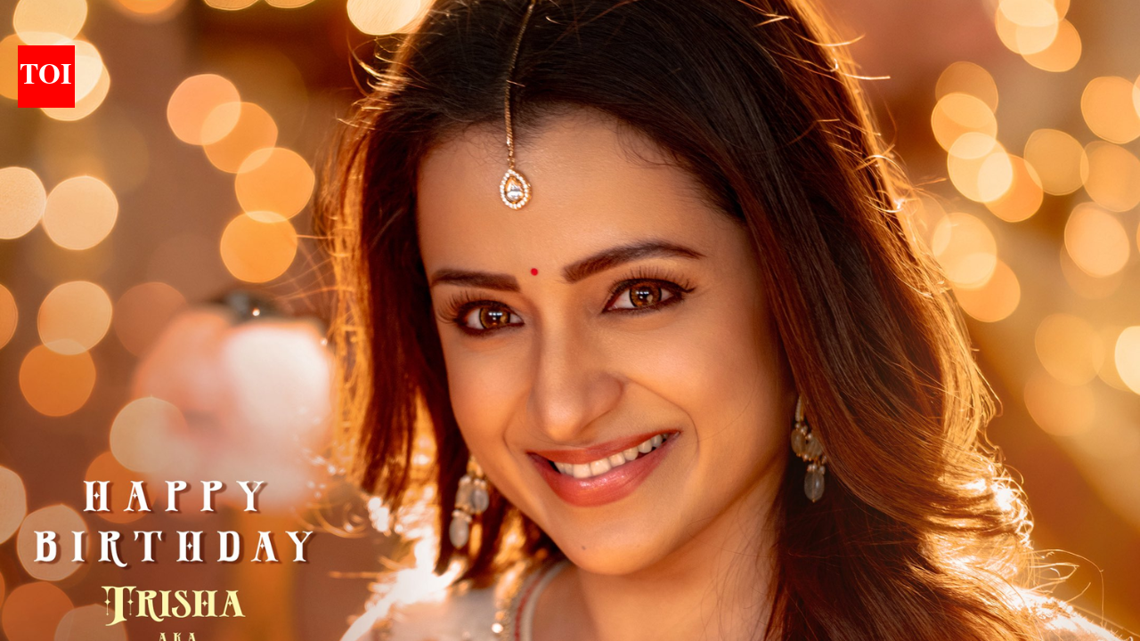 'Vishwambhara' FIRST LOOK poster of Trisha Krishnan unveiled on her birthday: Actress stuns as 'Avani' in Chiranjeevi starrer