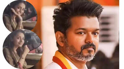 Trisha Krishnan visits Thalapathy Vijay's house on her birthday as his party leads in Tamil Nadu elections, waves at the paps as she leaves - WATCH VIDEO