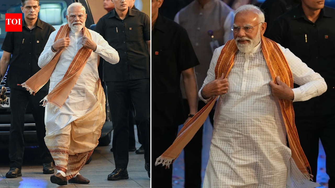 PM Modi dons traditional Bengali panjabi and dhuti as BJP marks historic West Bengal win
