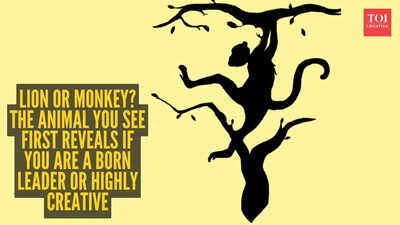 Optical illusion personality test: Lion or monkey? The animal you see first reveals if you are a born leader or highly creative