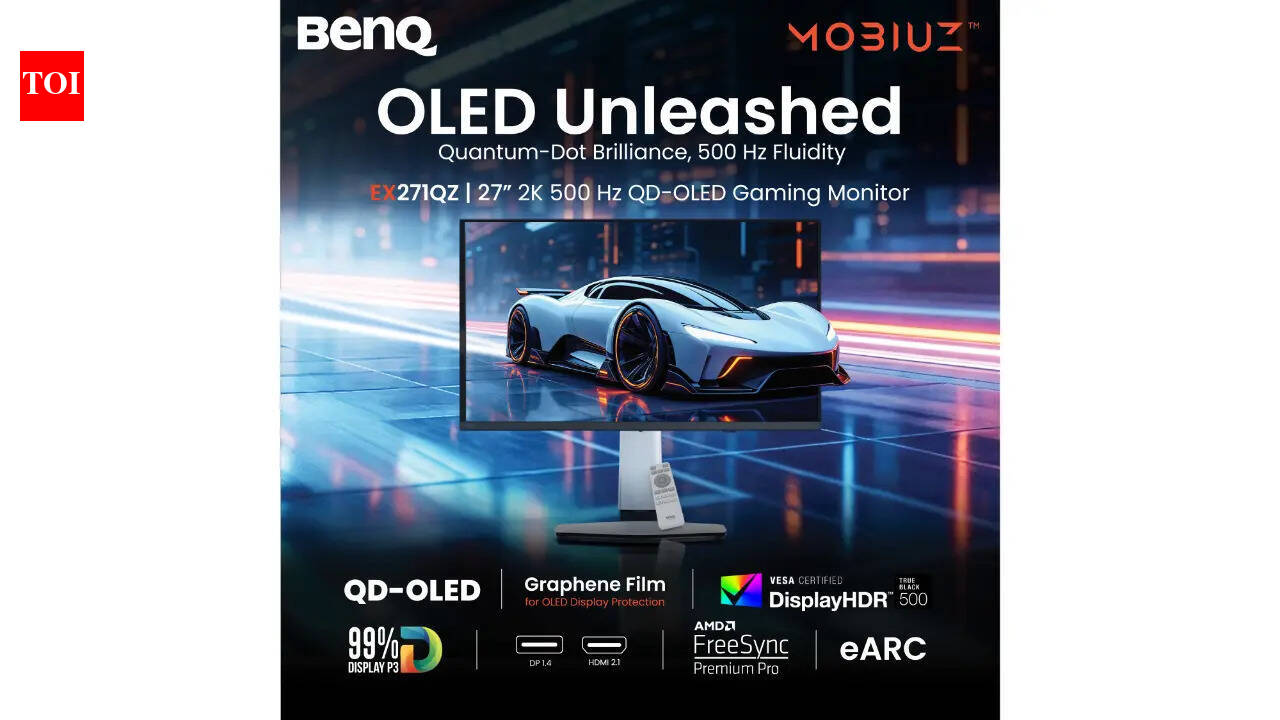 BenQ launches Mobiuz EX271QZ 27-inch QHD 500Hz QD-OLED gaming monitor in India
