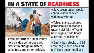 Rain threat spurs swift paddy procurement drive in T’gana