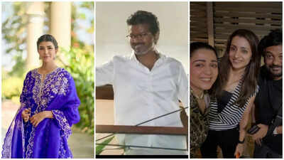 Charmme Kaur calls Trisha Krishnan a ‘lucky mascot’ as Vijay wins Tamil Nadu elections; Lakshmi Manchu calls for ‘double celebrations’ | Tamil Movie News – The Times of India