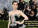 Anne Hathaway&rsquo;s Met Gala 2026 moment sparks whispers of a political signal