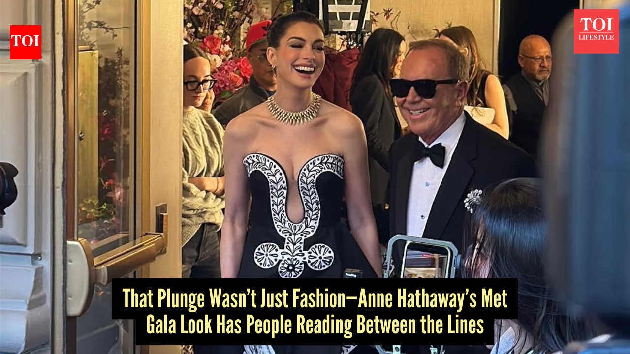 Anne Hathaway’s Met Gala 2026 moment sparks whispers of a political signal