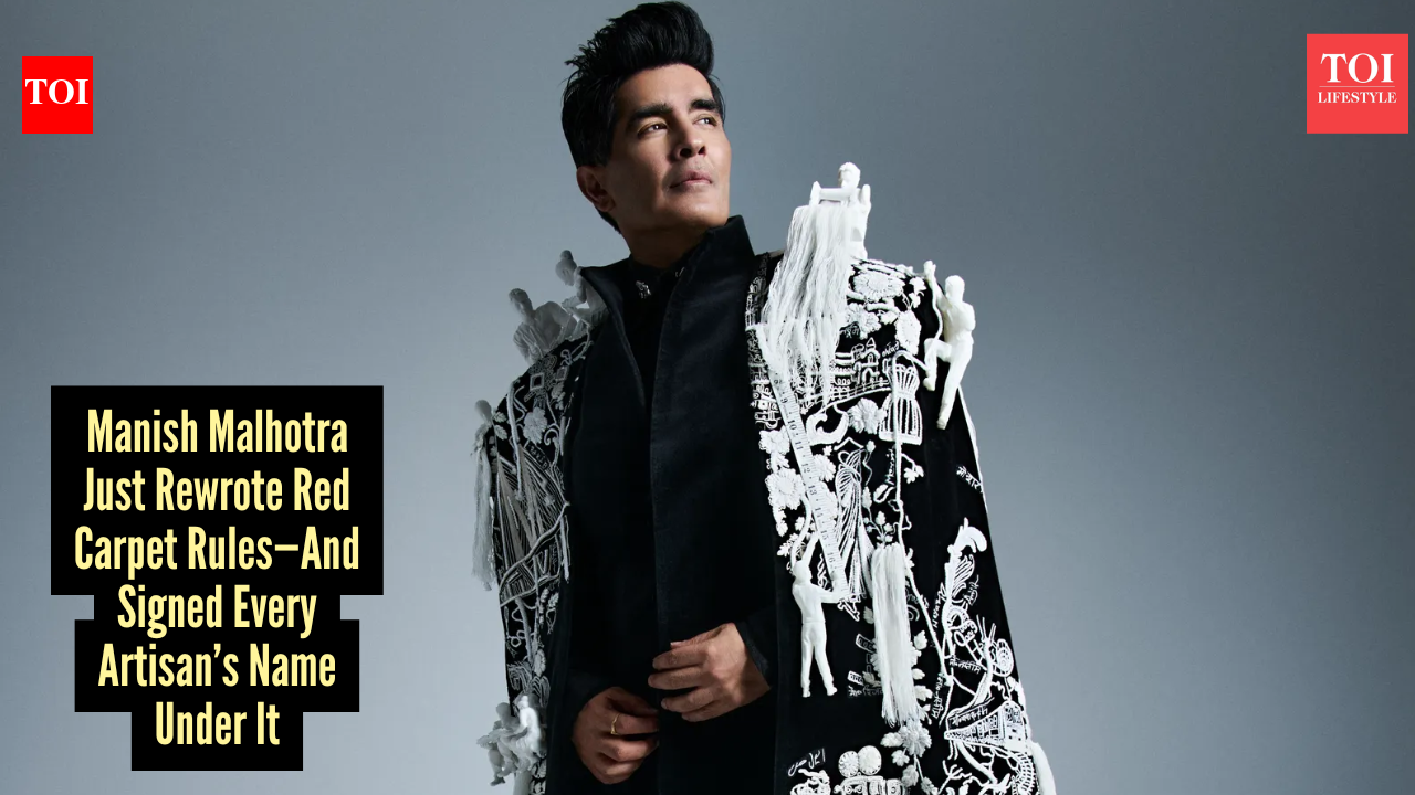 Manish Malhotra puts an end to hidden labour with artisan credits on his 'Mumbai' cape