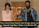 Indian royalty at Met Gala: Gauravi Kumari brings Maharani Gayatri Devi&rsquo;s elegance to red carpet, while Sawai Padmanabh Singh honours Jaipur legacy