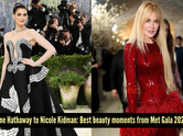 Anne Hathaway to Nicole Kidman: Best beauty looks from Met Gala 2026