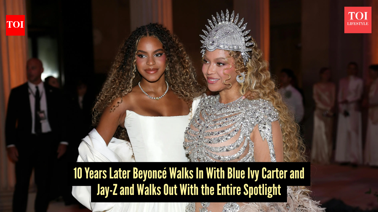 Beyonc Skeleton Gown: Beyonc closes the 2026 Met Gala after a 10-year  hiatus in a dazzling skeleton gown, with daughter Blue Ivy and Jay-Z by her  side - The Times of India