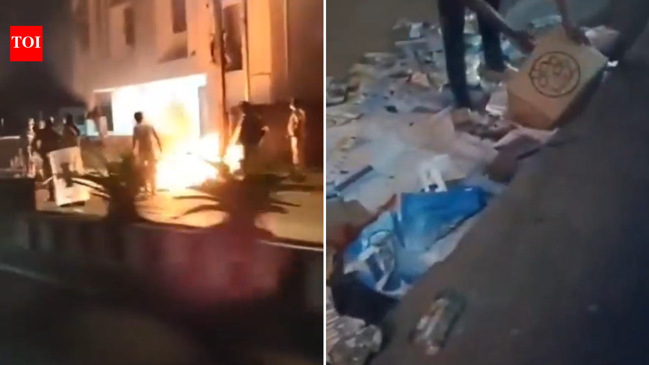 West Bengal polls: TMC claims BJP behind arson attack on Siliguri office, shares video