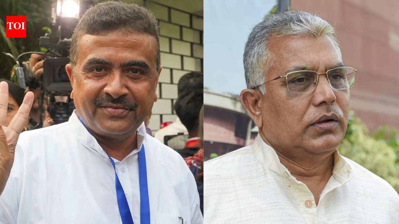 Who will be West Bengal CM? BJP govt on May 9; Suvendu Adhikari, Dilip Ghosh top contenders | India News – The Times of India