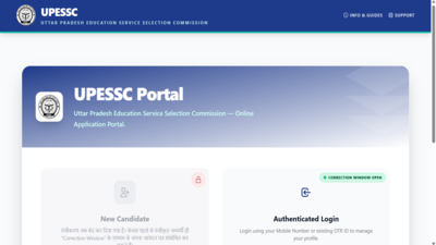 UPTET 2026 application correction window opens at upessc.up.gov.in; direct link to edit your form here