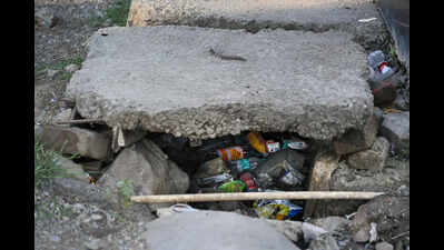 Nowhere to walk: Pedestrians wade through traffic on Sahastradhara Road