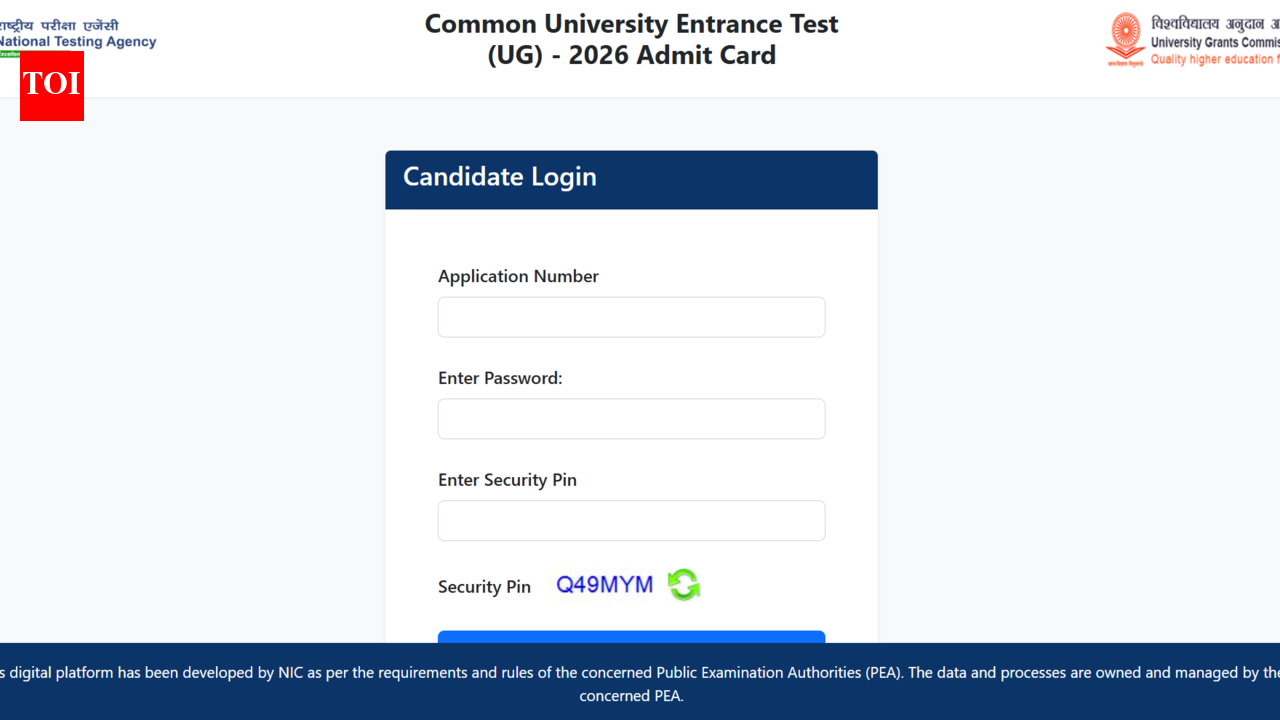 NTA CUET UG 2026 admit card released at cuet.nta.nic.in: Direct link to download hall ticket here