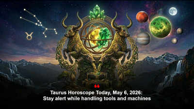 Taurus Horoscope Today, May 6, 2026: Stay alert while handling tools and machines – The Times of India