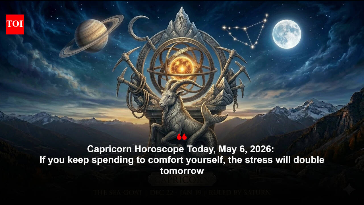 Capricorn Horoscope Today, May 6, 2026: If you keep spending to comfort yourself, the stress will double tomorrow