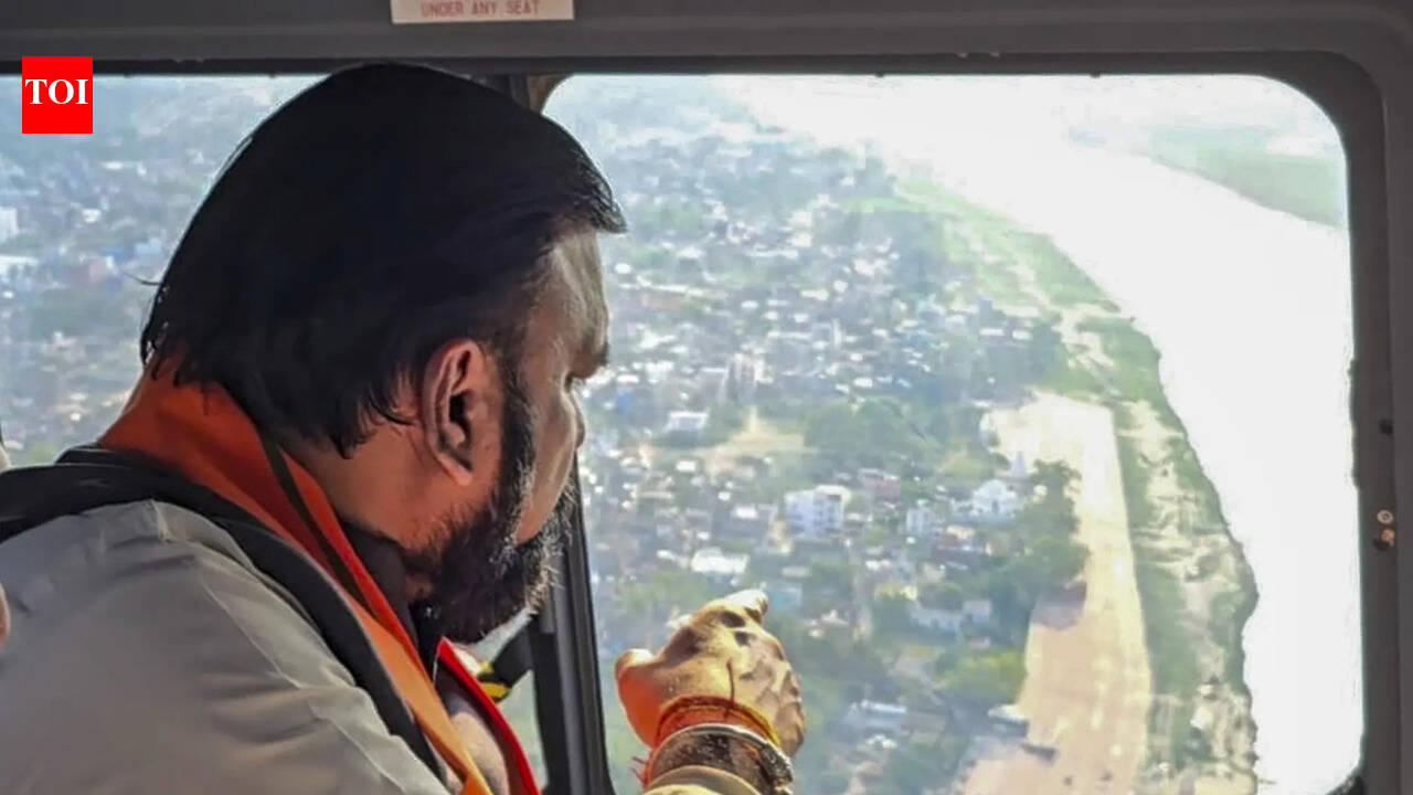 CM conducts aerial survey of bridge damage, reviews key infra projects