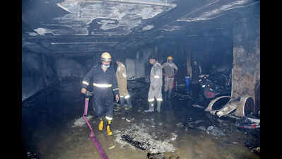 Nine trapped as cylinder blast triggers fire in Indirapuram home