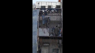 Nine trapped as cylinder blast triggers fire in Indirapuram home