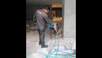 Scrutiny on building sites using potable water in DLF phases in Gurgaon
