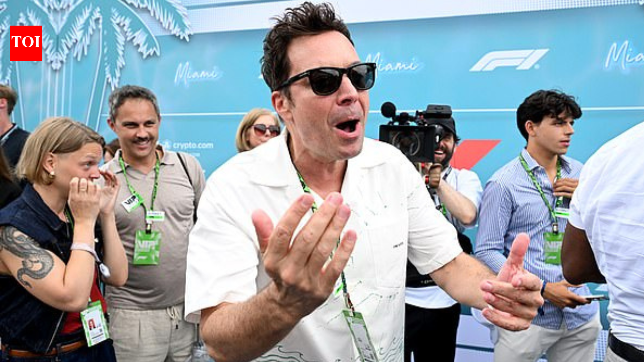 Jimmy Fallon breaks silence on viral Martin Brundle F1 interview moment after shocking microphone biting incident