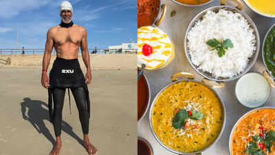 "I get everything from..." Milind Soman's favorite food, who just swam from Europe to Africa at the age of 60