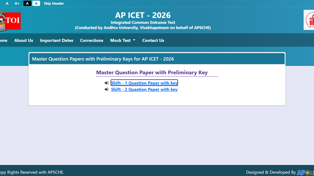 AP ICET 2026 उत्तर कुंजी cets.apsche.ap.gov.in पर जारी: यहां डाउनलोड करने के लिए सीधा लिंक