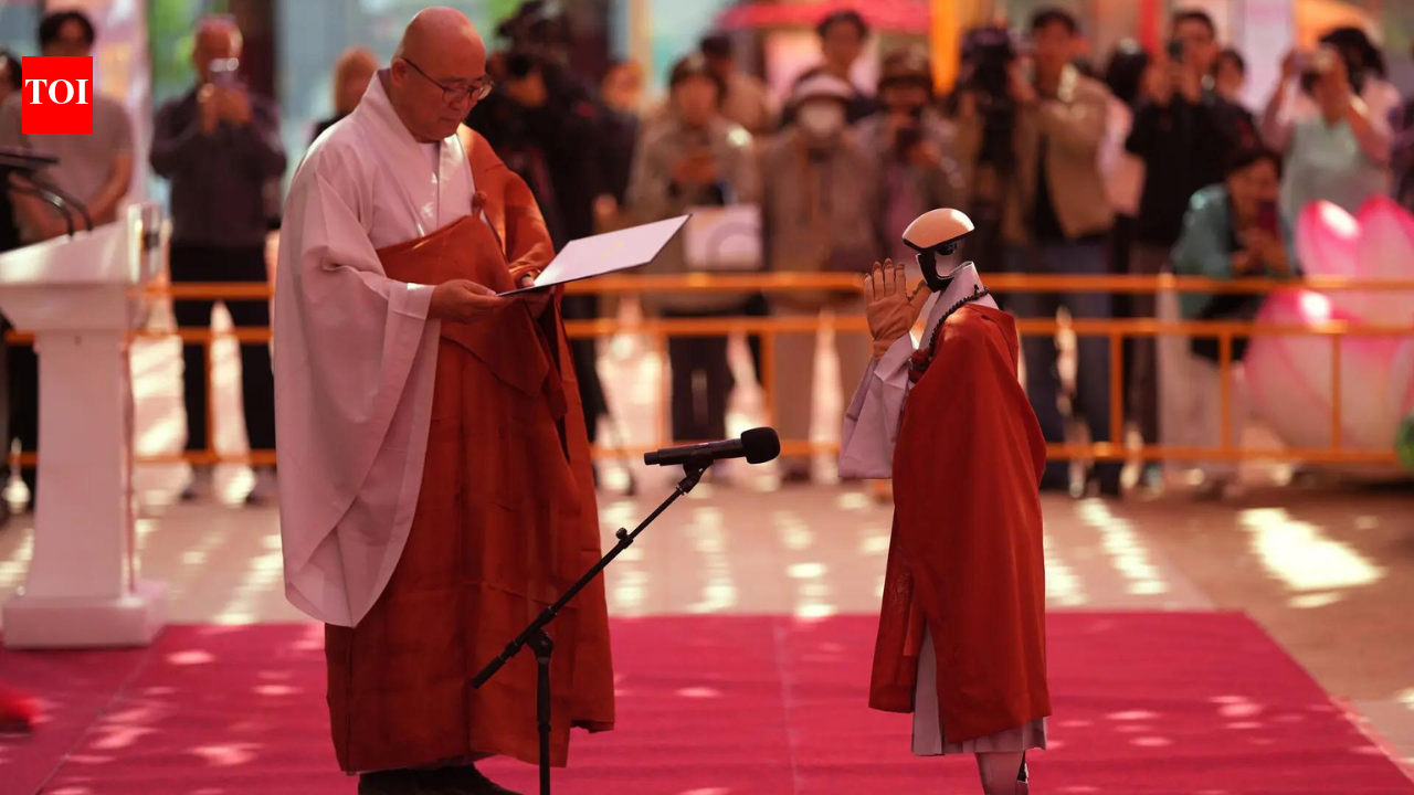 Watch: South Korea debuts humanoid robot Buddhist monk