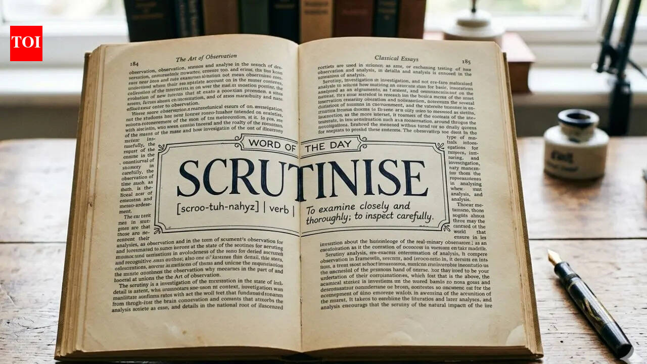 Word of the day: Scrutinise