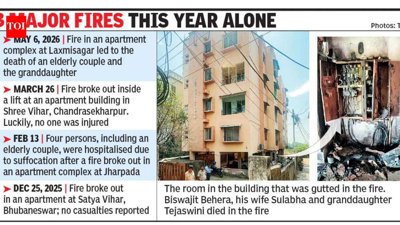 3 deaths in Bhubaneswar reignite concerns on fire safety measures in Odisha buildings