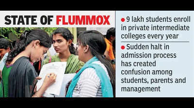 Hold on inter admissions leaves students, colleges confused