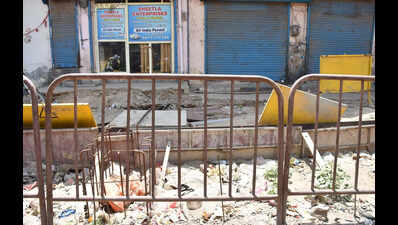 Over a year on, footbridges on Sohna Road yet to rise beyond foundations