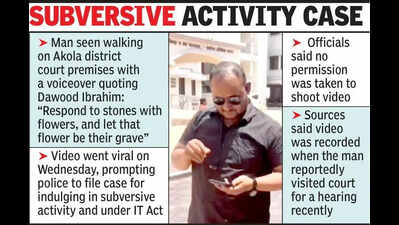 Man invokes Dawood on live video from Akola court, charged for subversive activity