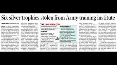 Probe ordered into 6 trophies missing from Army instt