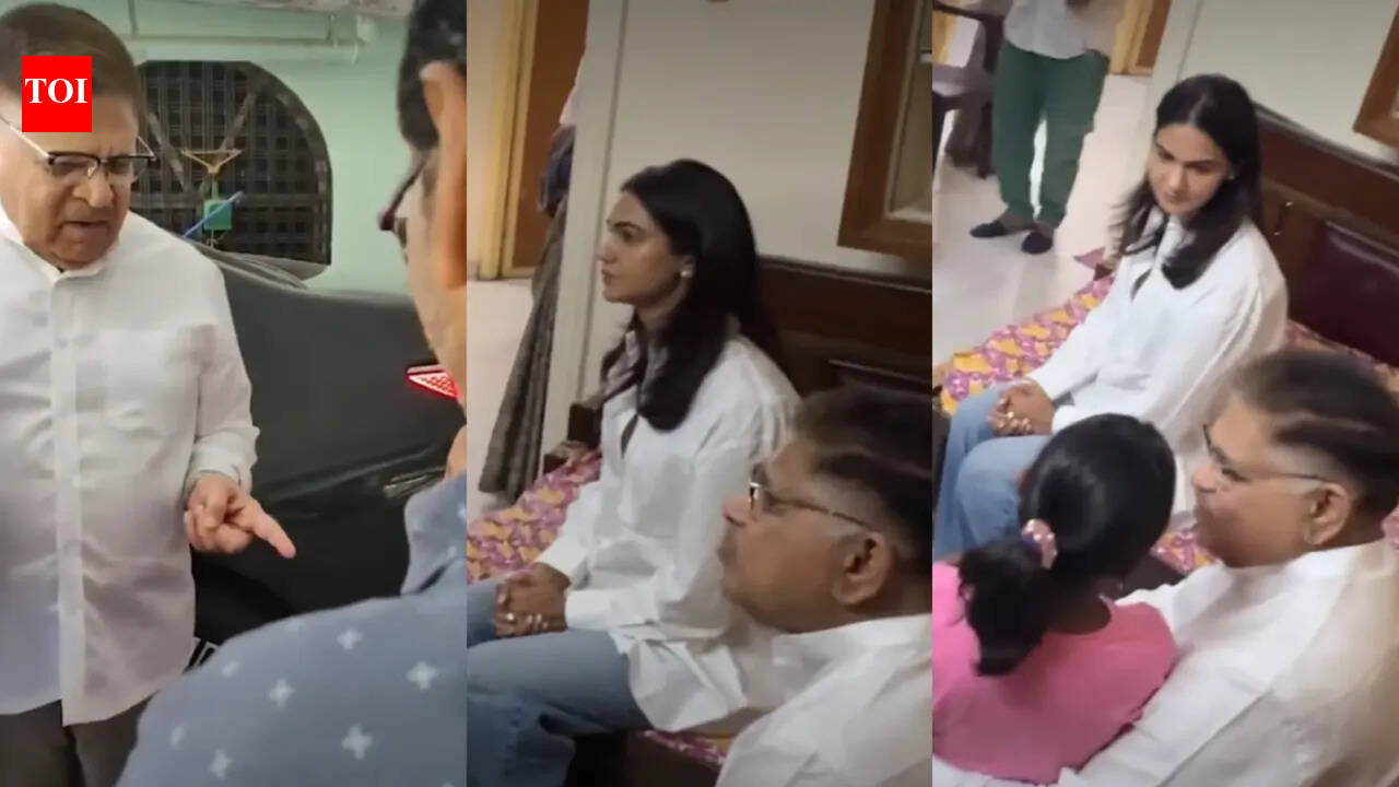 Allu Arjun’s father Allu Aravind, Sneha Reddy meet Sritej’s family after 'Pushpa 2' stampede; Promise educational support