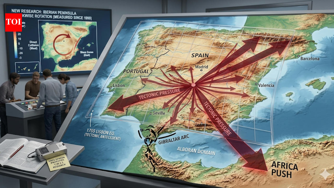 Europe is quietly moving: New research reveals Spain and Portugal are slowly twisting due to tectonic pressure