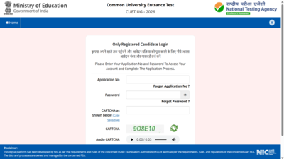 NTA CUET UG 2026 scribe registration ends today at cuet.nta.nic.in; direct link to apply here