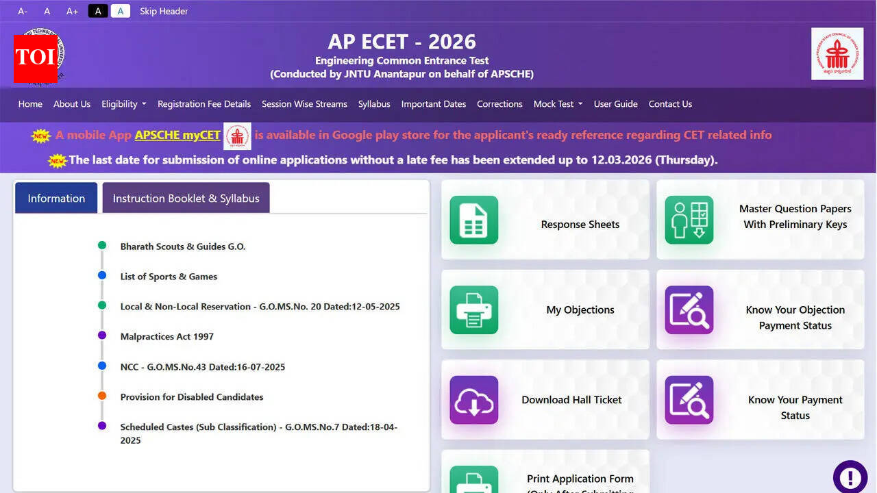 AP ECET 2026 result out today, rank cards to be released at cets.apsche.ap.gov.in, counselling to begin in June